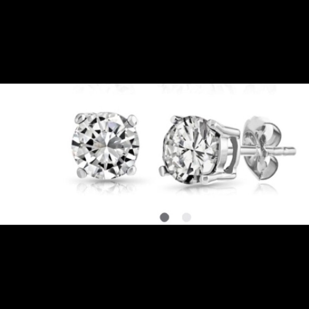 Sterling silver earring studs
